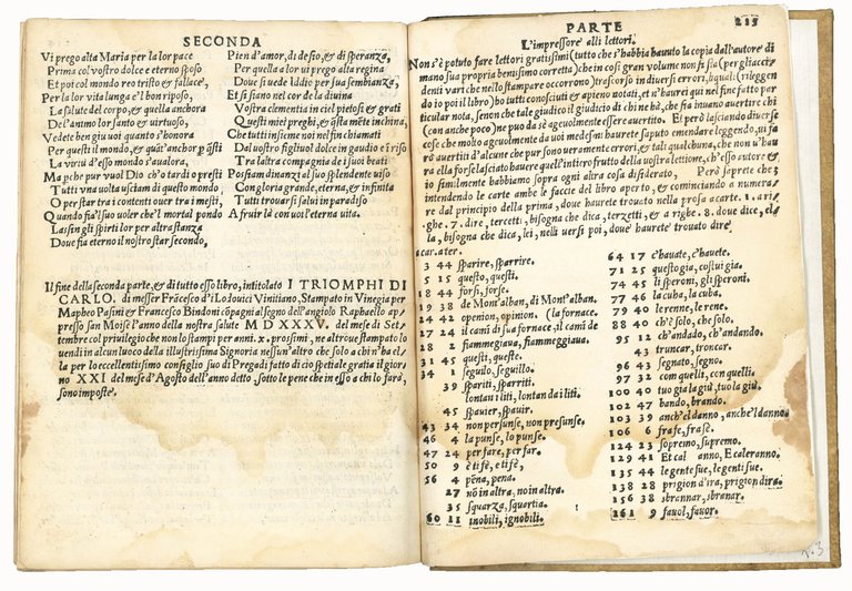Triomphi di Carlo di Messer Francesco d'i Lodouici Vinitiano. Colophon: …