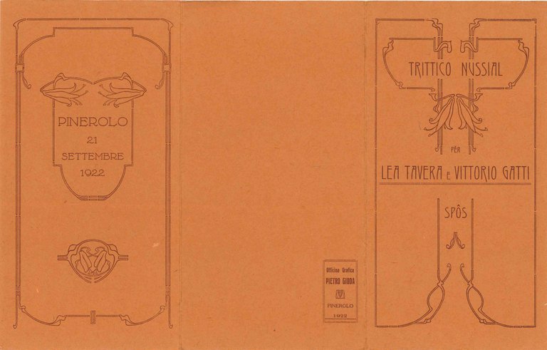 Trittico nussial per Lea Tavera e Vittorio Gatti Spôs. | Immagine Gallery 2