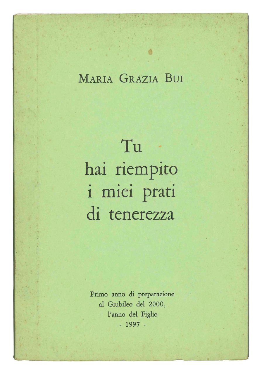 Tu hai riempito i miei prati di tenerezza. Primo anno … | Immagine principale