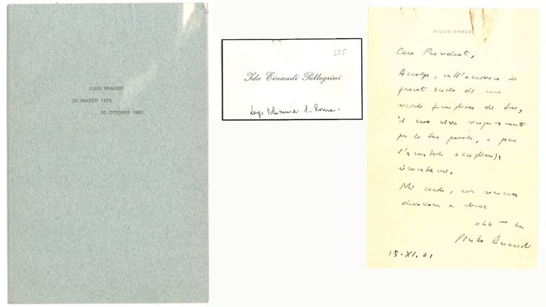 Typed letter signed and addressed to the Treasure Minister Giuseppe … | Immagine Gallery 11