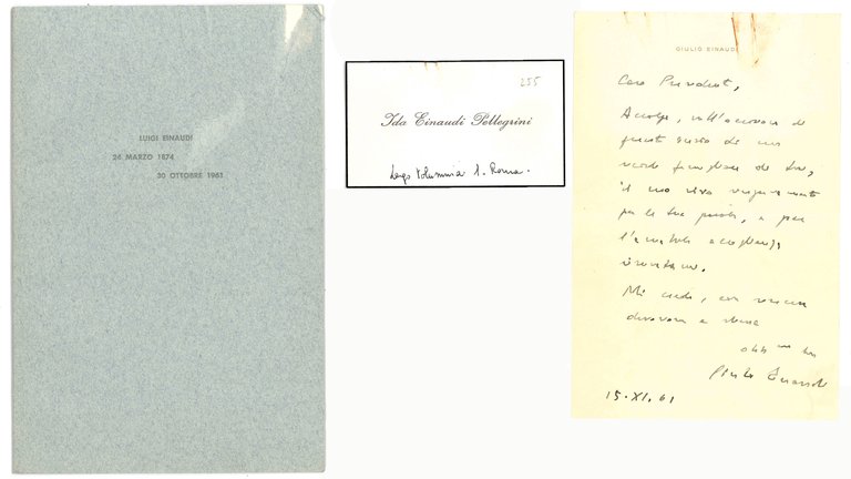 Typed letter signed and addressed to the Treasure Minister Giuseppe … | Immagine Gallery 12