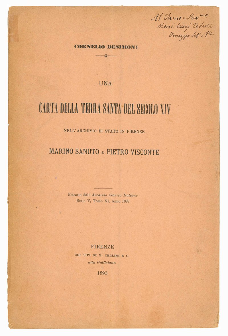 Una carta della Terra Santa del secolo XIV nell'Archivio di …