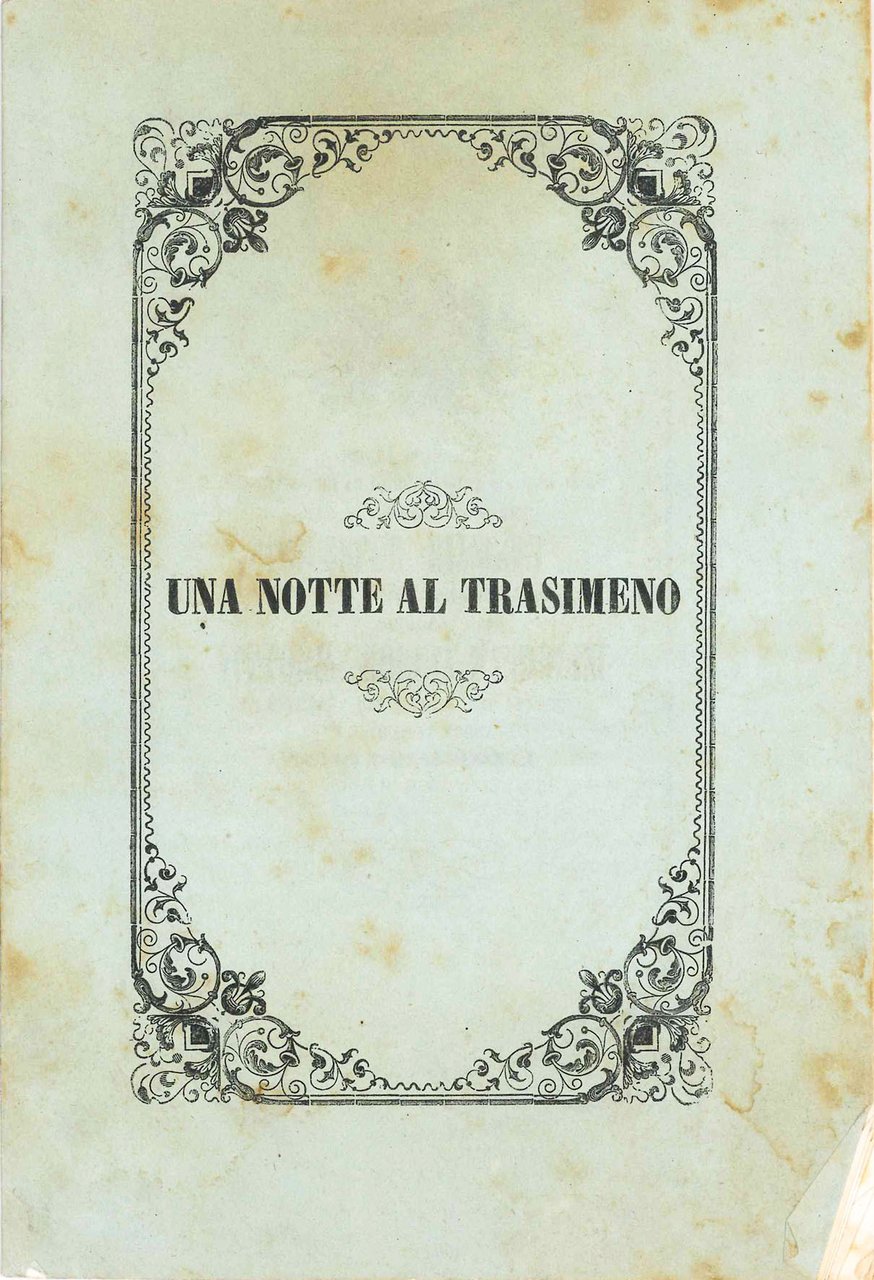 Una notte al Trasimeno. Negli sponsali celebratisi in Perugia il … | Immagine principale