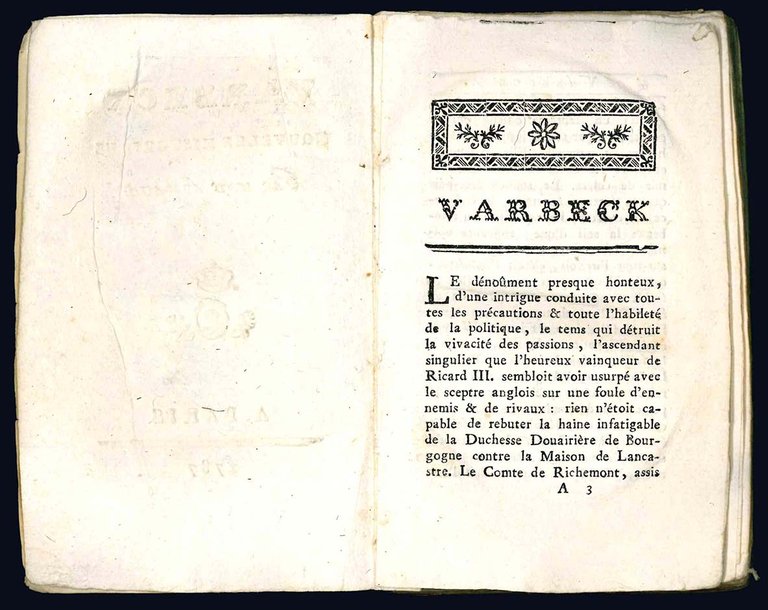 Varbeck. Nouvelle historique.