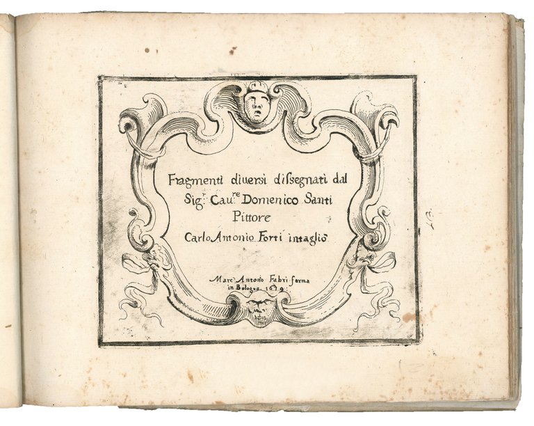 Varii modioni del Sig. Domenico Santi Cavagliere M.DC.LXXXIII