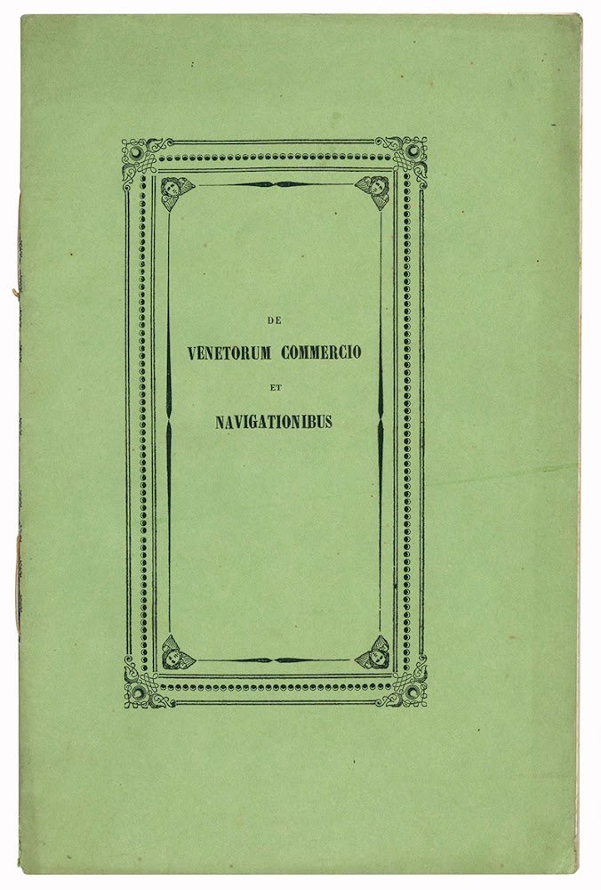 Venetorum commercium et navigationes plurimae utilitati scientiis litteris et artibus …