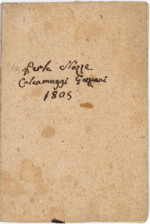 Versi in occasione delle felici nozze dell'onoratissima damigella la signora … | Immagine Gallery 2