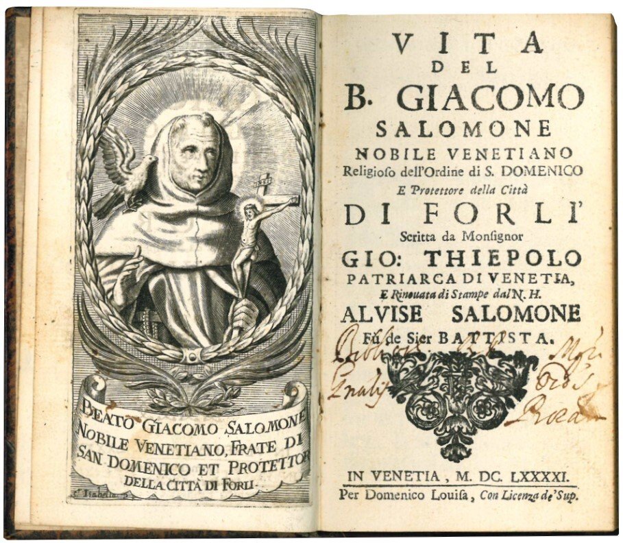Vita del b. Giacomo Salomone nobile venetiano religioso dell'Ordine di …