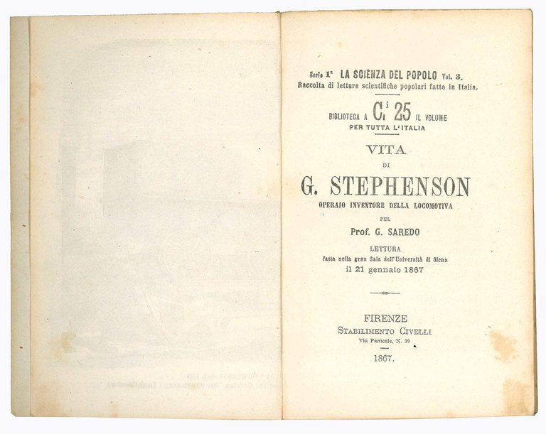 Vita di G. Stephenson operaio inventore della locomotiva : lettura …