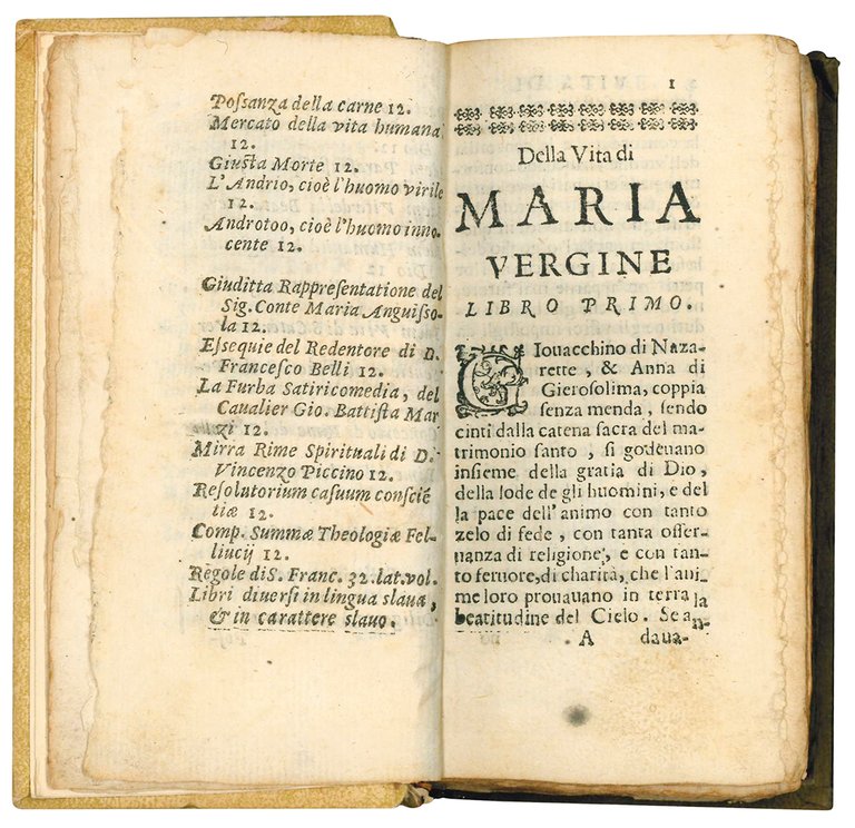 Vita di Maria vergine descritta in tre libri da Partenio …