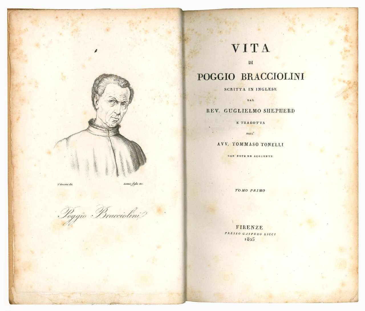 Vita di Poggio Bracciolini scritta in inglese dal rev. Guglielmo …