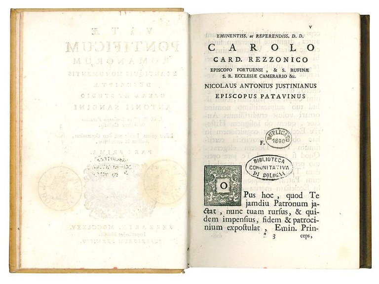 Vitae pontificum romanorum ex antiquis monumentis descriptae opera et studio …