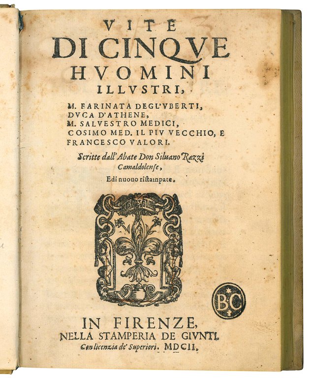 Vite di cinque huomini illustri, M. Farinata degl'Uberti, Duca d'Athene, …