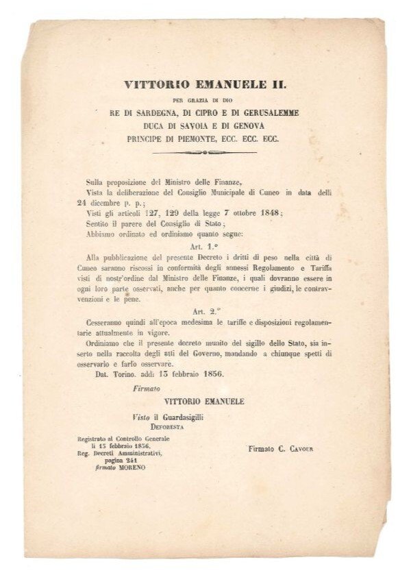 Vittorio Emanuele II [...] Re di Sardegna, di Cipro e …