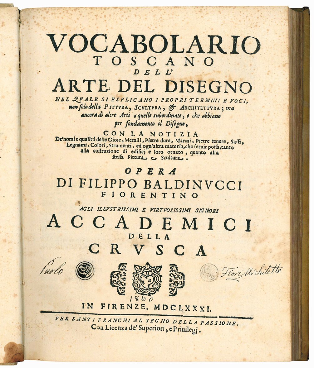 Vocabolario toscano dell'arte del disegno nel quale si esplicano i …