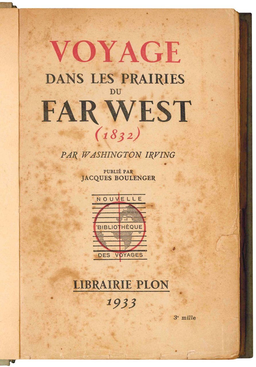 Voyage dans les prairies du far west (1832). | Immagine principale