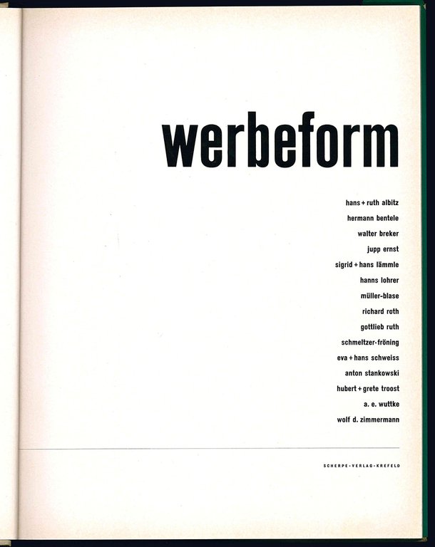 Werbeform 1954.