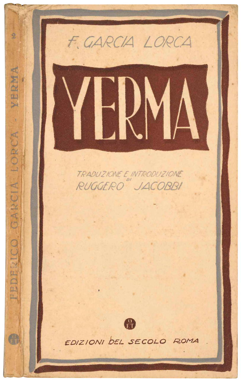 Yerma. Dramma in 3 atti e 6 quadri. Traduzione e … | Immagine principale