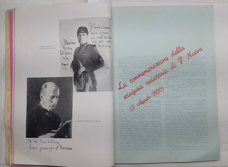 Carlo Manzini Il Duce a Verona dal 1905 al 1938 …