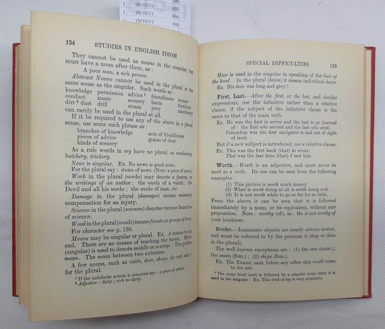 G. Brackenbury Studies in english idiom London Macmillan 1954
