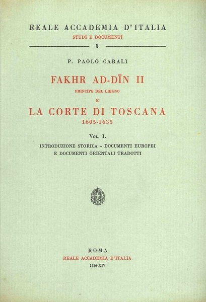 Fakhr ad-din II, principe del Libano e la Corte di …
