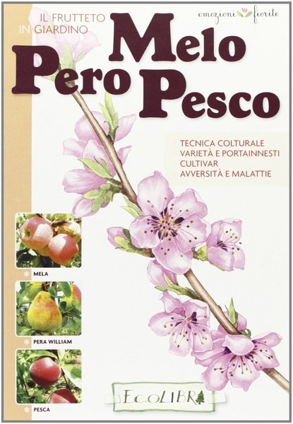 Frutteto in giardino. Melo, pero, pesco