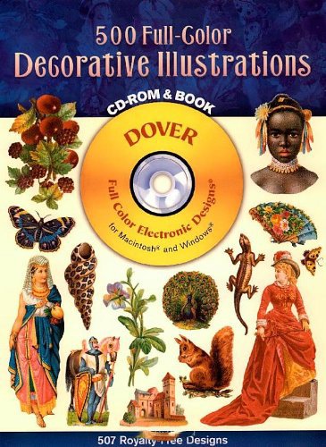 500 Full-Color Decorative Illustrations