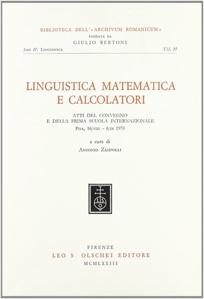 Linguistica matematica e calcolatori
