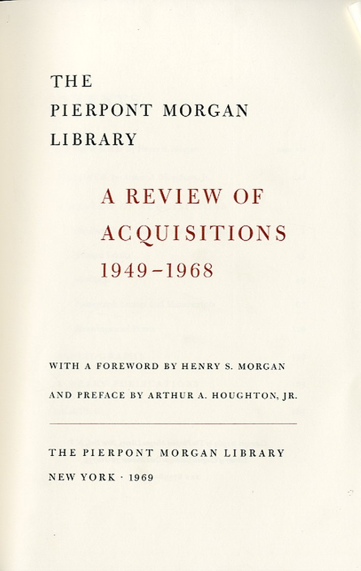 A review of acquisitions 1949-1968