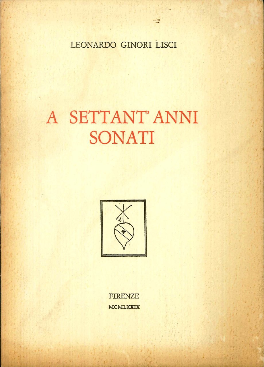 A Settant'Anni Sonati