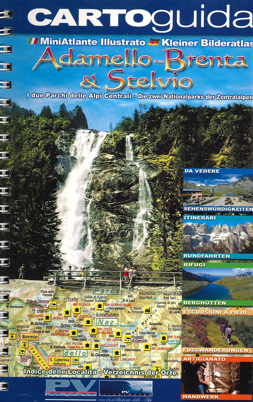 Adamello - Brenta & Stelvio. Cartoguida. Mini Atlante Illustrato.
