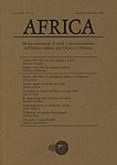 Africa. Rivista trimestrale di studi e documentazione dell'istituto italiano per …