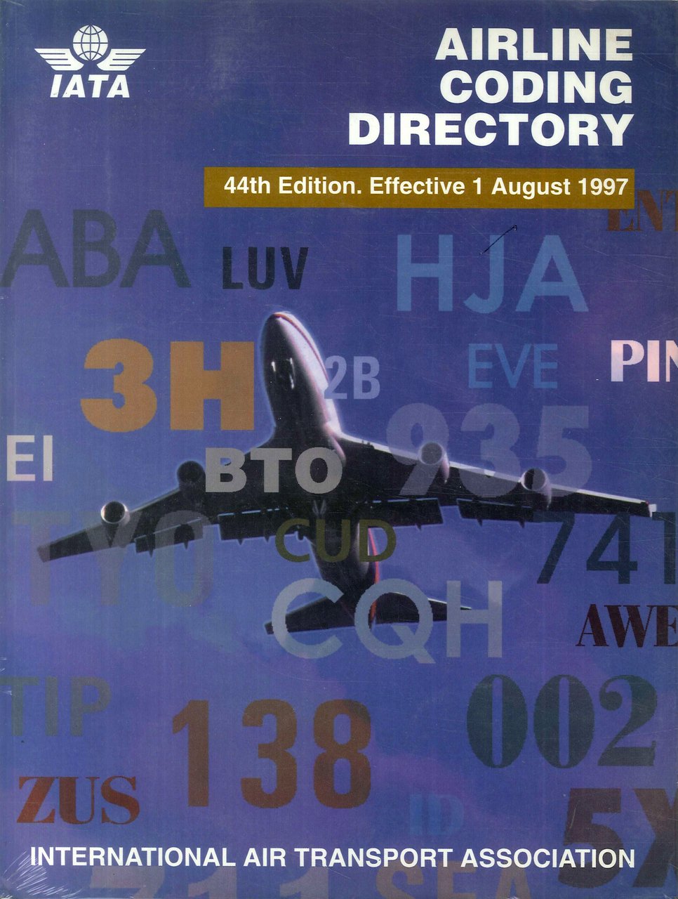Airline Coding Directory. 44th Edition. Effective 1 August 1997 | Immagine principale