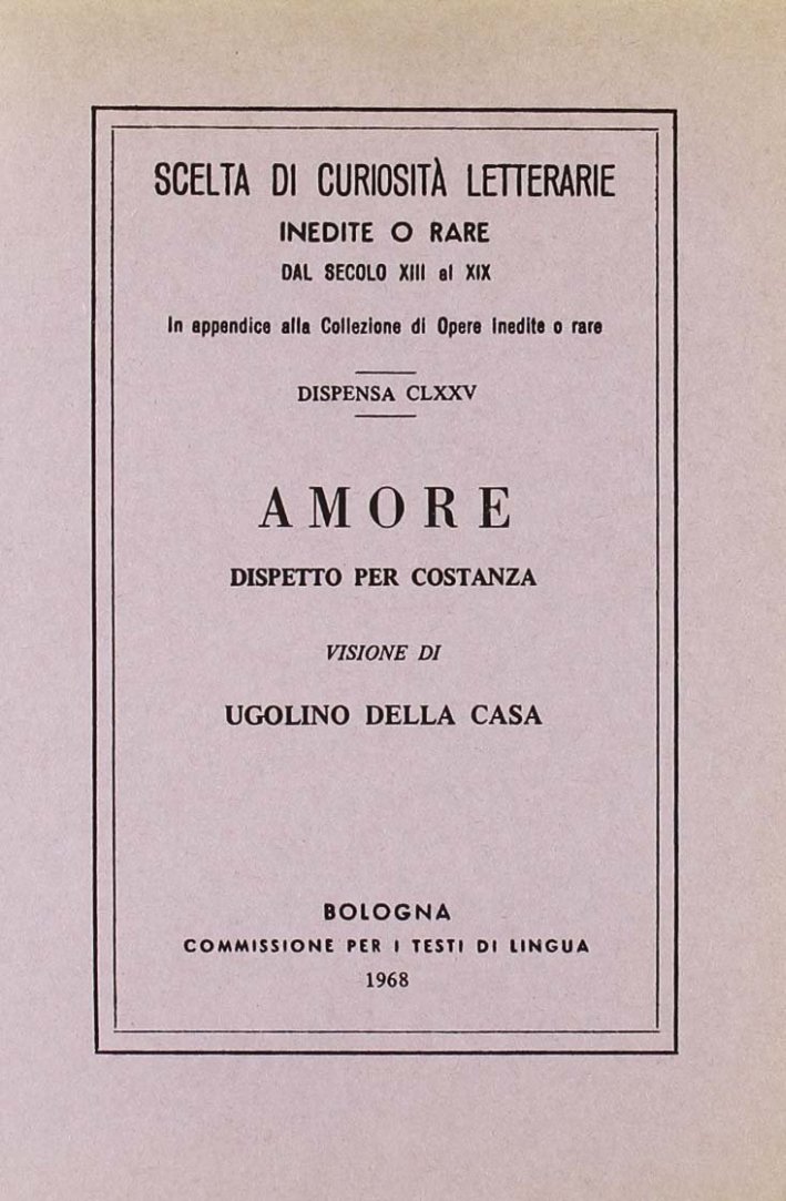 Amore dispetto per Costanza (rist. anast.) | Immagine principale