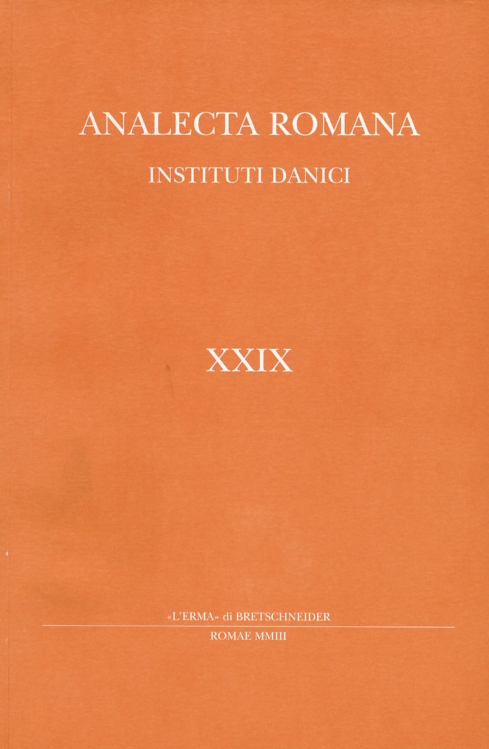 Analecta Romana Instituti Danici. XXIX. 2004 | Immagine principale