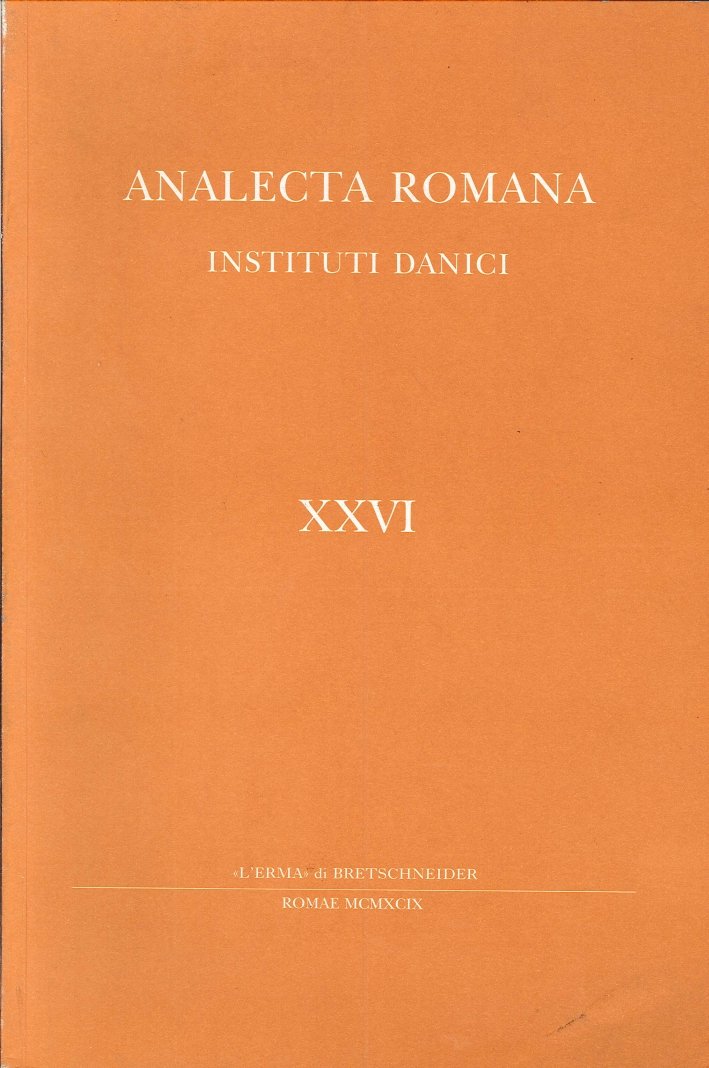 Analecta Romana Instituti Danici. XXVI/1999