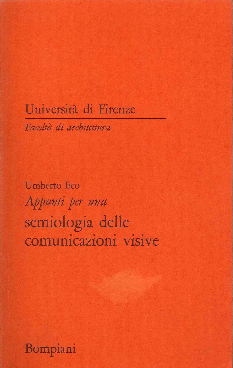 Appunti per una semiologia delle comunicazioni visive, Milano, 1967