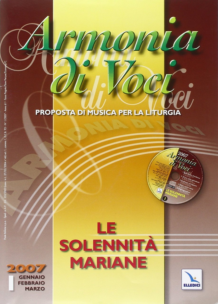 Armonia di voci (2007). Con CD Audio. Vol. 1: Le …