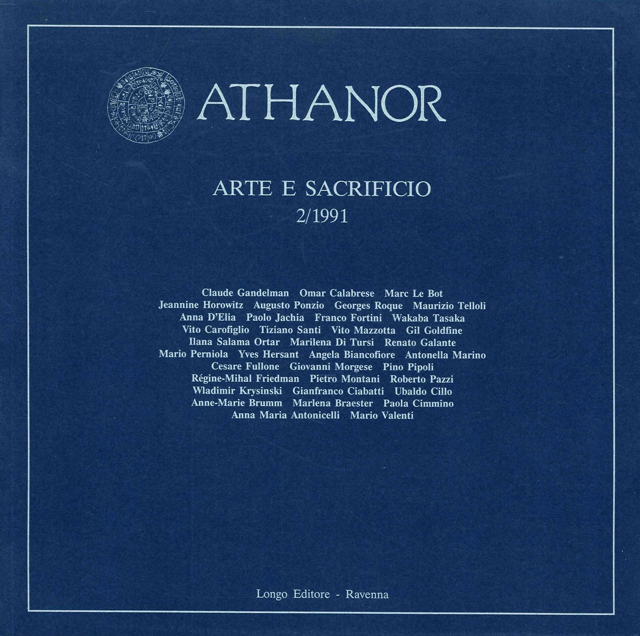 Athanor. 2/1991. Arte e sacrificio