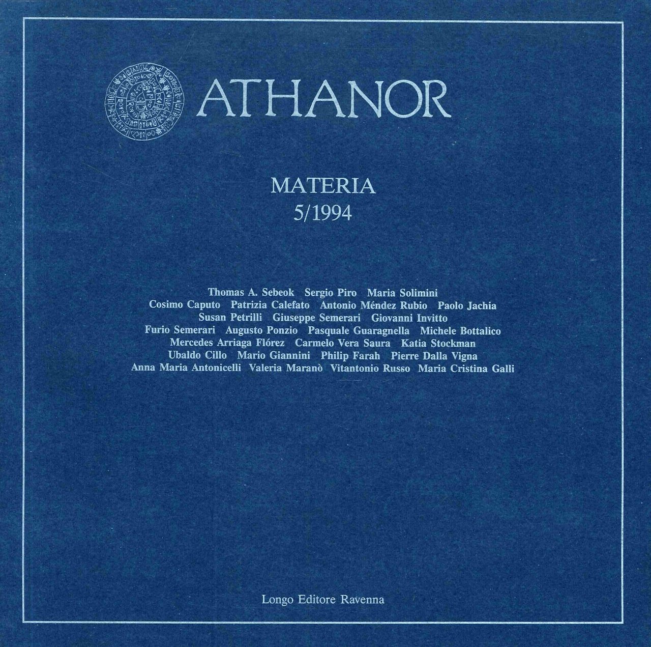 Athanor. 5/1994. Materia