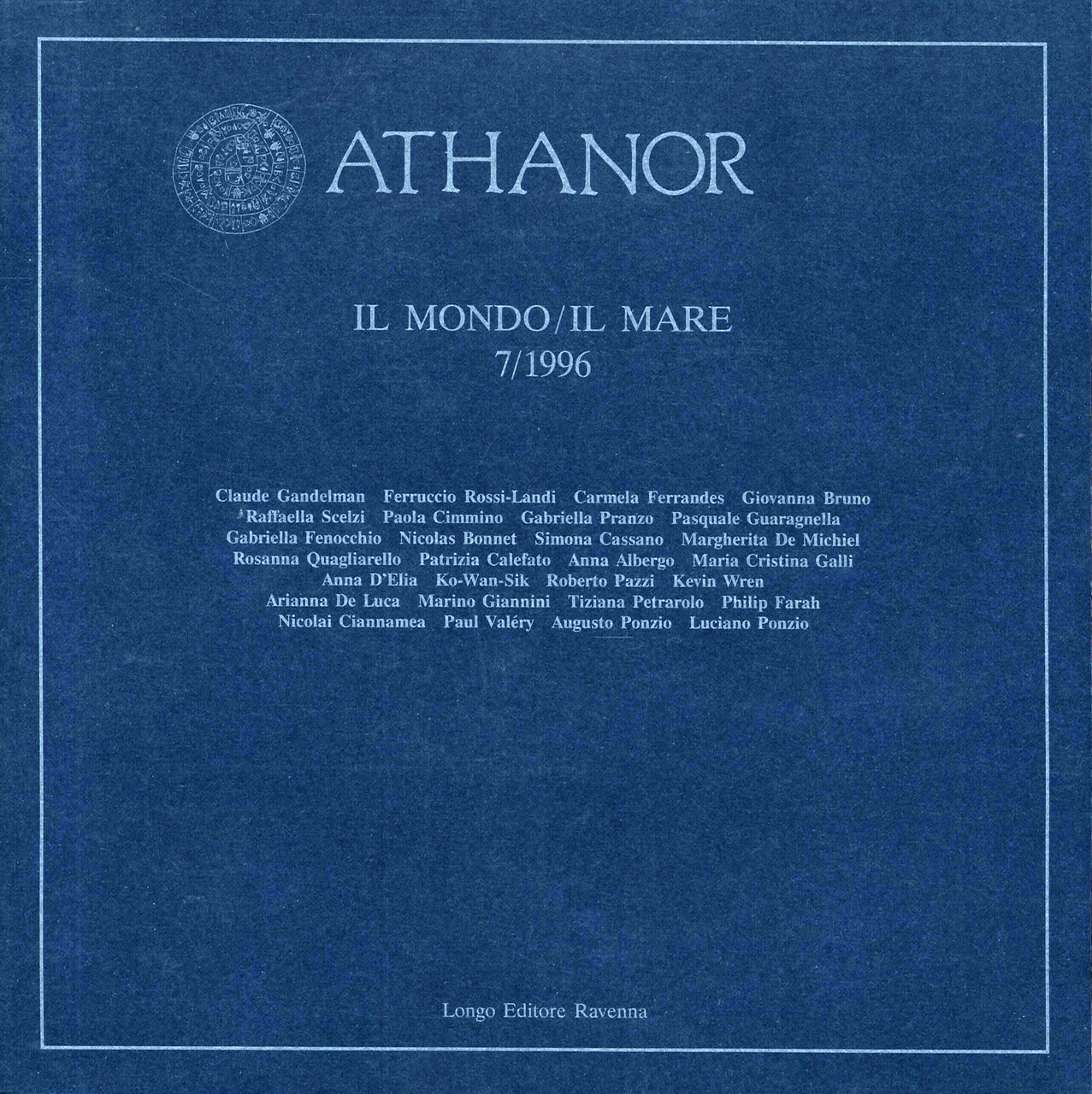 Athanor. 7/1996. Il mondo. Il mare