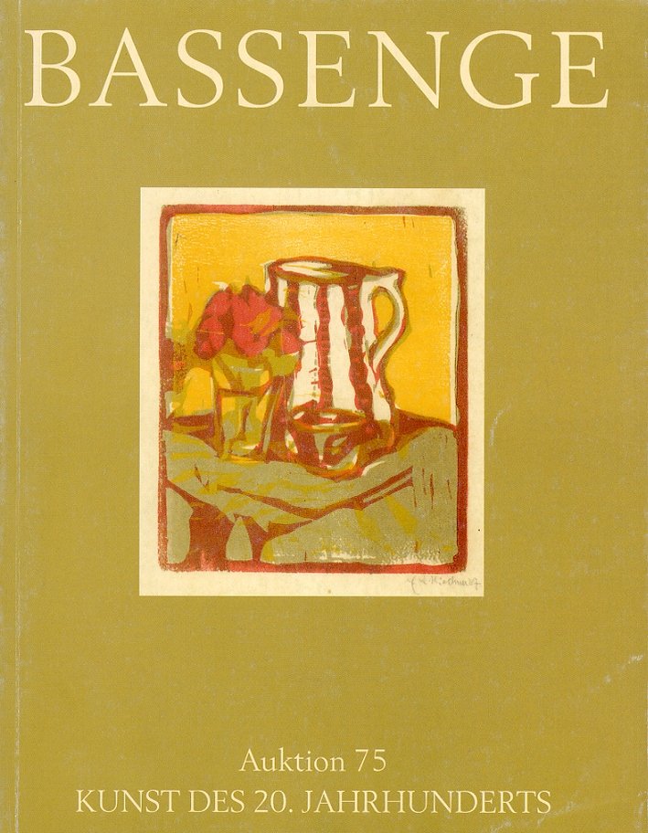 Bassenge. Auktion 75. 27 mai 2000, Berlin, Galerie Gerda Bassenge, …