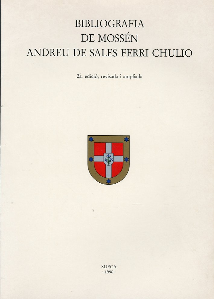 Bibliografia de Mossén. Andreu de Sales Ferri Chulio
