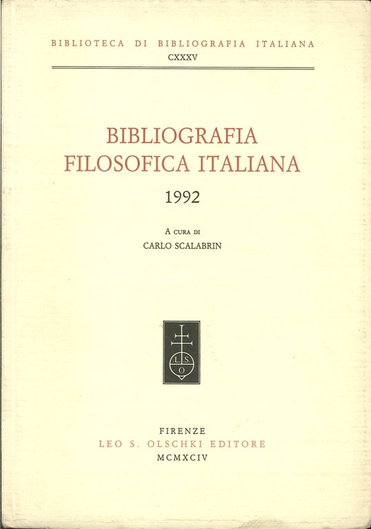 Bibliografia Filosofica Italiana (1992) | Immagine Gallery 2