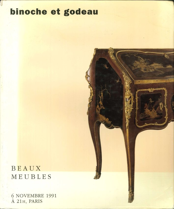 Binoche Et Godeau. Beaux Meubles. Vente le Mercredi 6 Novembre … | Immagine principale