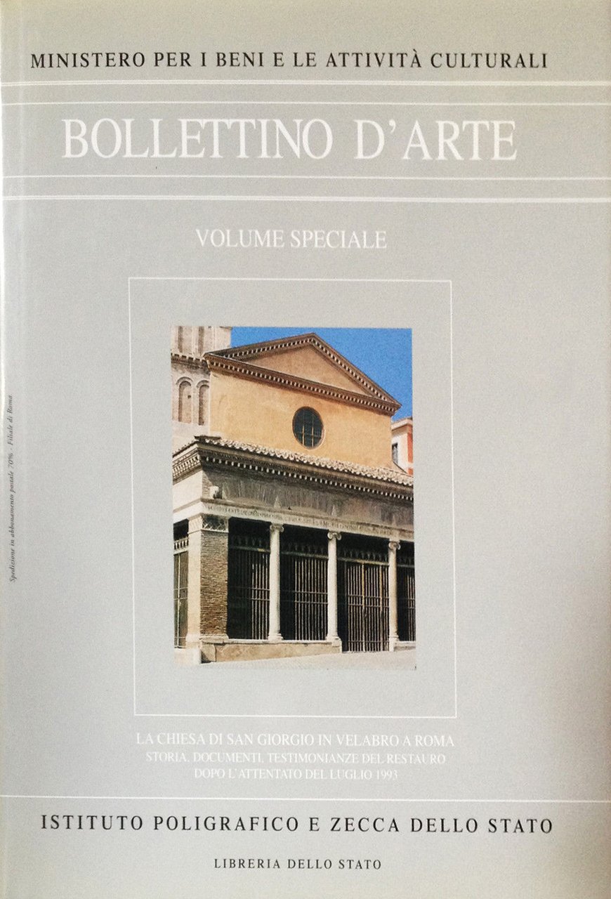 Bollettino d'Arte. Volume Speciale. La chiesa di San Giorgio in …