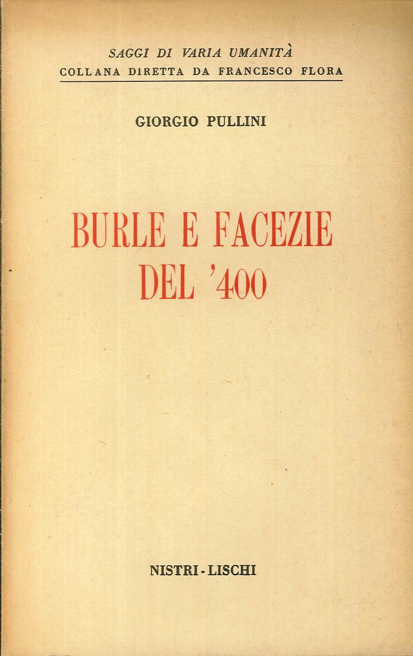 Burle e Facezie del '400 | Immagine principale