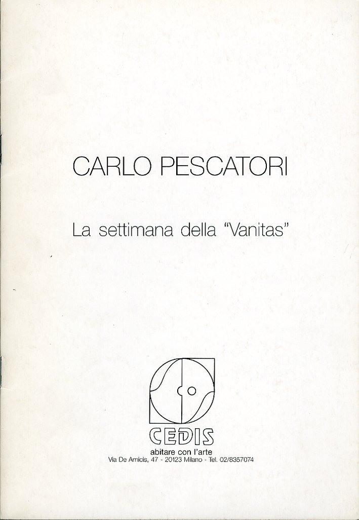 Carlo Pescatori. La settimana della Vanitas | Immagine principale