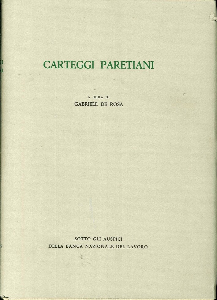 Carteggi Paretiani. 1892-1923