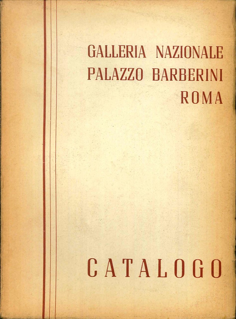 Catalogo della Galleria Nazionale Palazzo Barberini Roma | Immagine principale